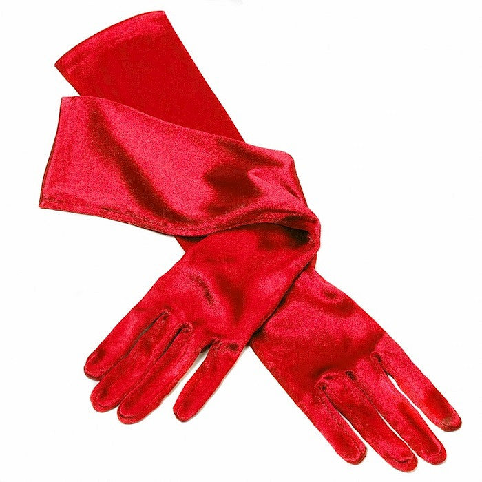 Gants brodés blanc/or