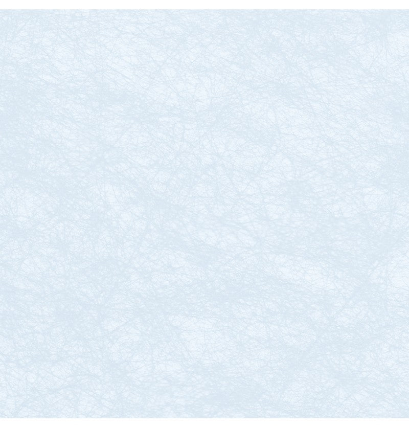 The image shows a pastel blue table runner with a subtle, elegant pattern, likely intended for use as party tableware or decoration.