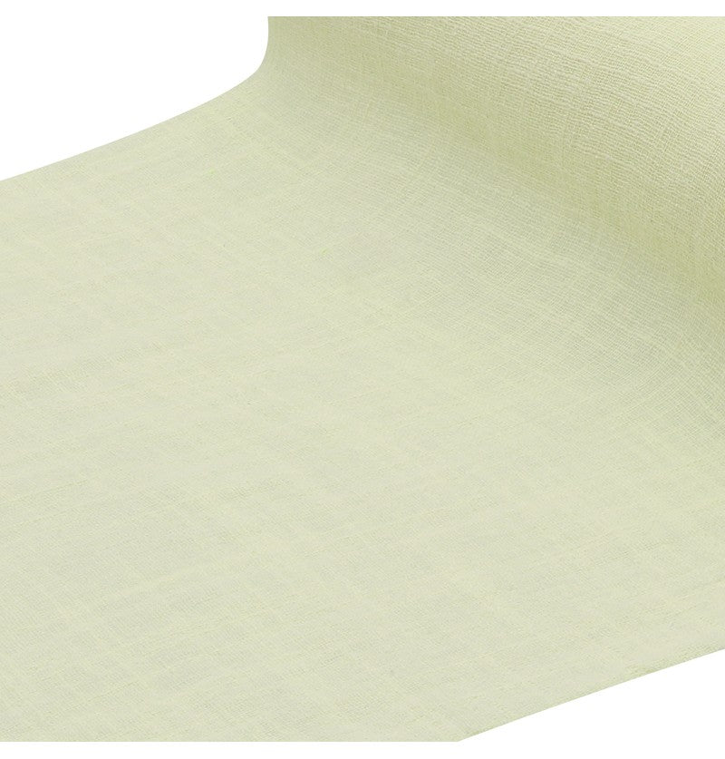 Nappe en coton lavé blanc – mariages, anniversaires – 125 × 240 cm