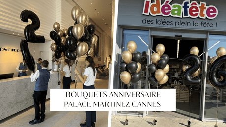 Décoration de ballons sur mesure à Cannes : Surprise d'anniversaire au Grand Hyatt Cannes Hôtel Martinez