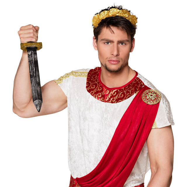 Roman sword replica 48 cm made of 100% polyethylene, suitable for adults and children, ideal for historical reenactments or costume accessories.