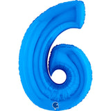 Ballon chiffre bleu - 40" - Gonflage Hélium en boutique