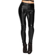Black Glance leggings for women in size M, made from 95% polyester and 5% elastane, ideal for festivals and everyday wear.