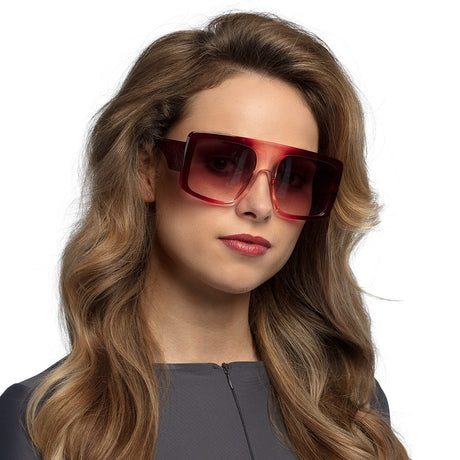 Vintage party sunglasses for adults, unisex polycarbonate eyewear with retro design, displayed on card packaging.
