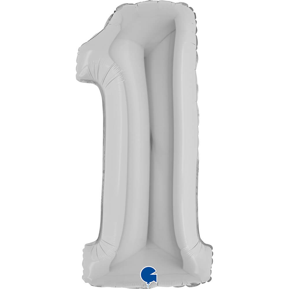 Ballon chiffre - Argent - 40" - Gonflage Hélium en boutique