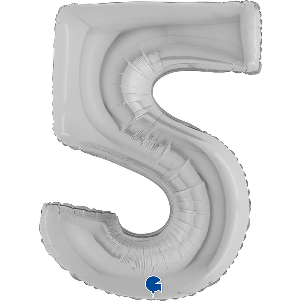 Ballon chiffre - Argent - 40" - Gonflage Hélium en boutique