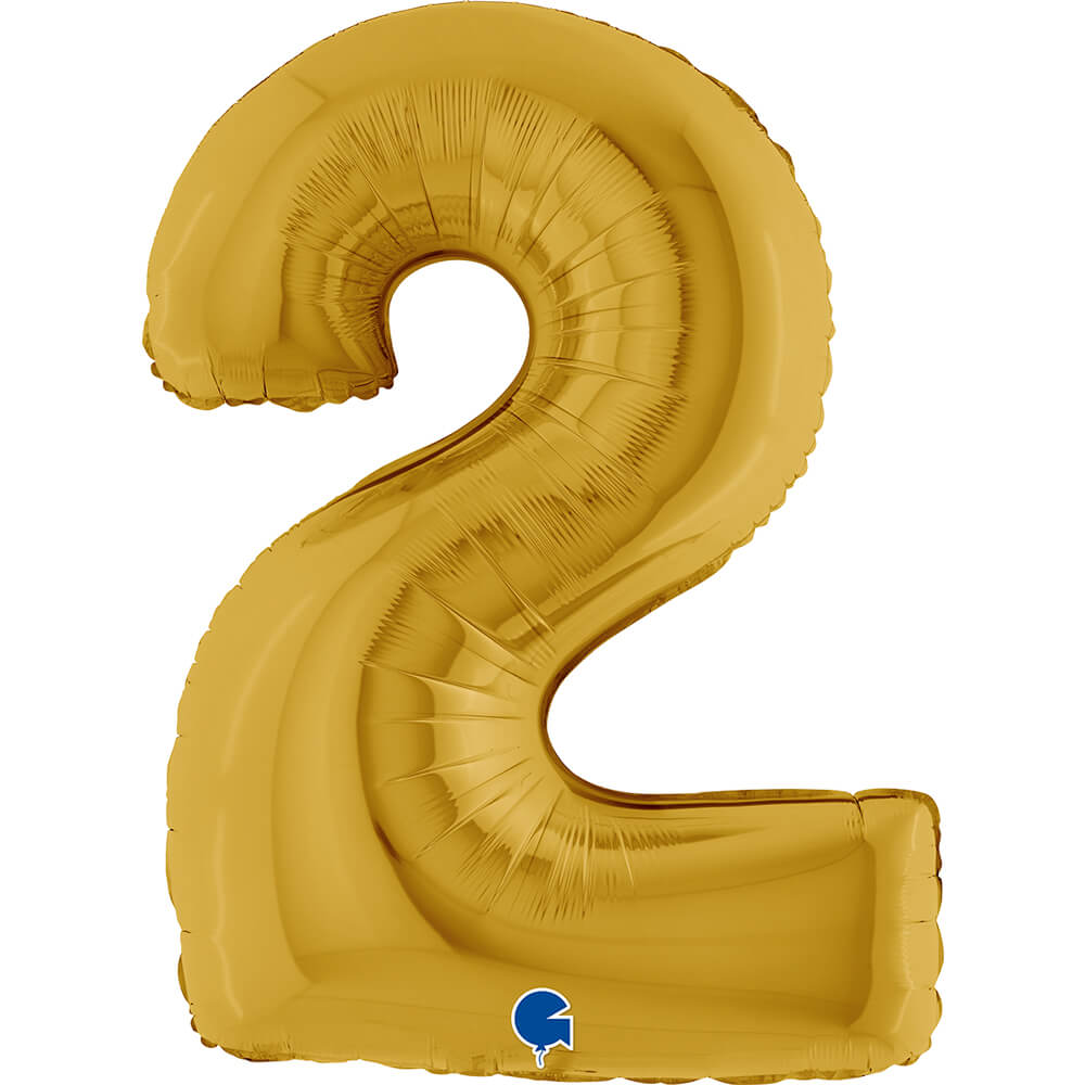 Ballon chiffre - Or - 40" - Gonflage Hélium en boutique