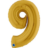 Ballon chiffre - Or - 40" - Gonflage Hélium en boutique