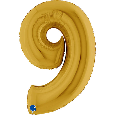 Ballon chiffre - Or - 40" - Gonflage Hélium en boutique
