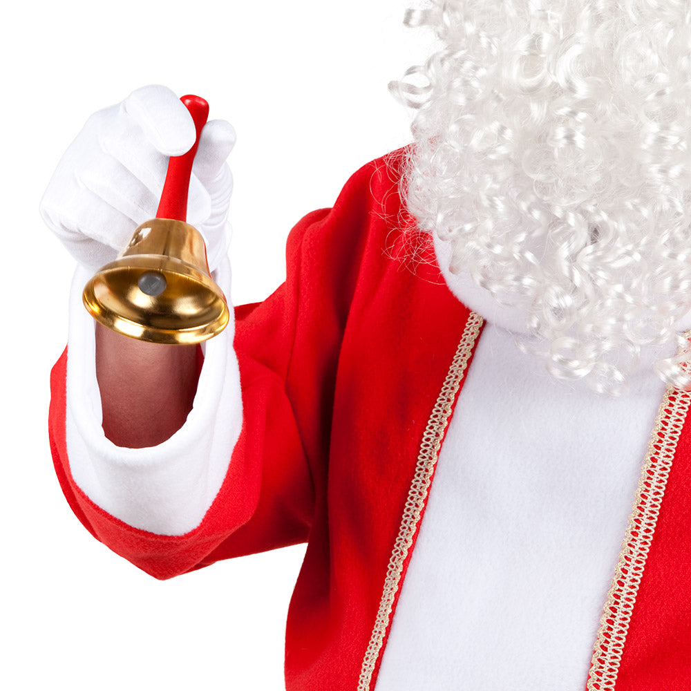 Christmas bell cloche decoration made of 40% wood and 60% copper, measuring 14.5 cm, ideal holiday ornament for adults.