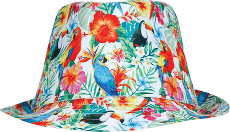 Bob tropical multicolore en polyester - adulte