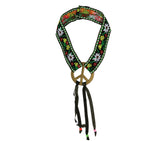 Ruban tête hippie multicolore - polyester - adulte