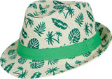 Chapeau été enfant - Paille et vert - Polyester - Hawaï