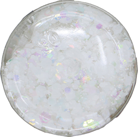 Gel paillettes blanc irisé - 20g - Maquillage festif