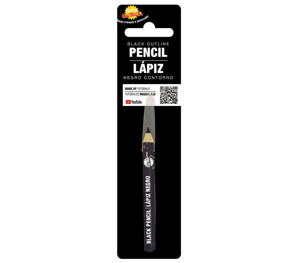 Crayon maquillage noir yeux - Halloween - 8,5 cm