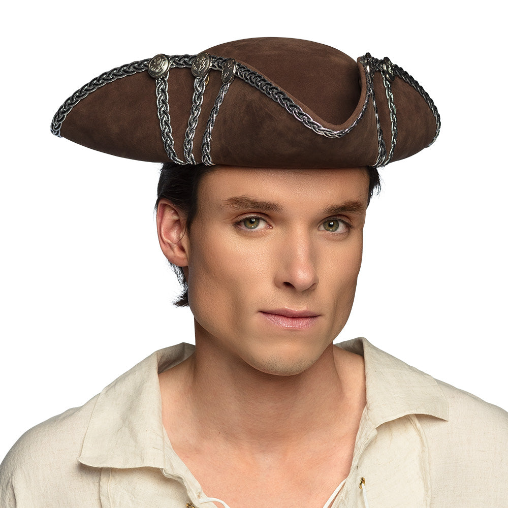 Chapeau Pirate Alistair Adulte Brun – Carnaval et Soirée Déguisée