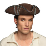 Chapeau Pirate Alistair Adulte Brun – Carnaval et Soirée Déguisée