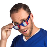 Lunettes aux Couleurs de la France – Effet Perforé - Coloris Bleu