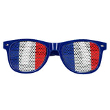 Lunettes aux Couleurs de la France – Effet Perforé - Coloris Bleu