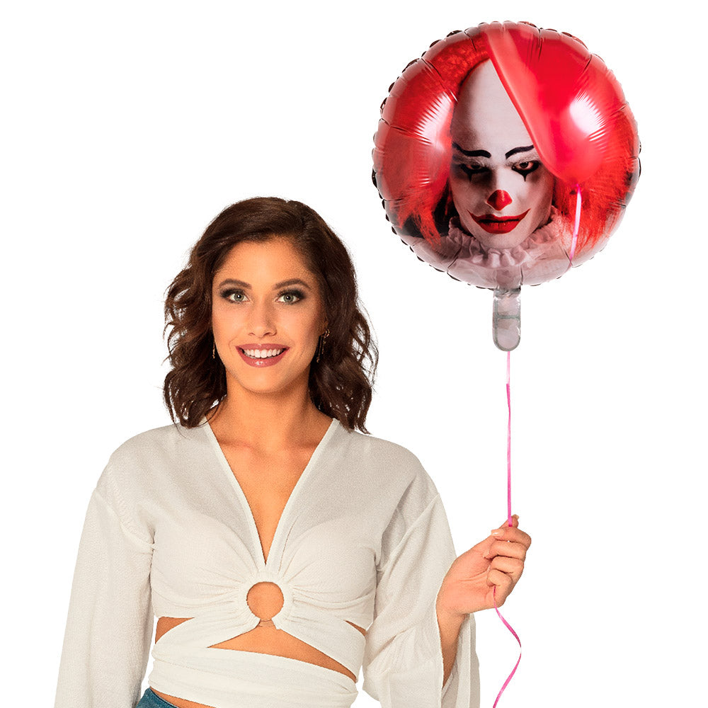 Ballon aluminium clown d’horreur festif Halloween