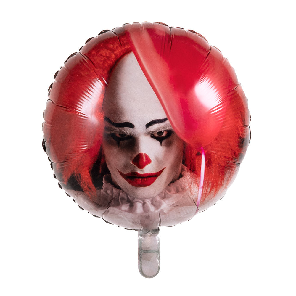 Ballon aluminium clown d’horreur festif Halloween