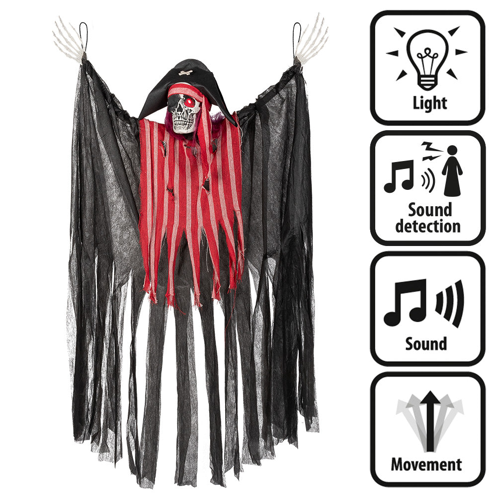 Pirate Rieur à Suspendre 160 cm – Décoration Halloween et Fête
