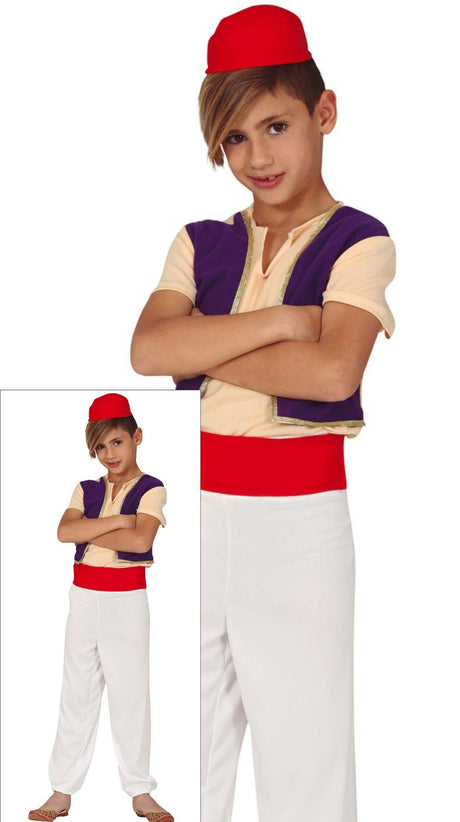 Déguisement voleur du désert enfant blanc multicolore