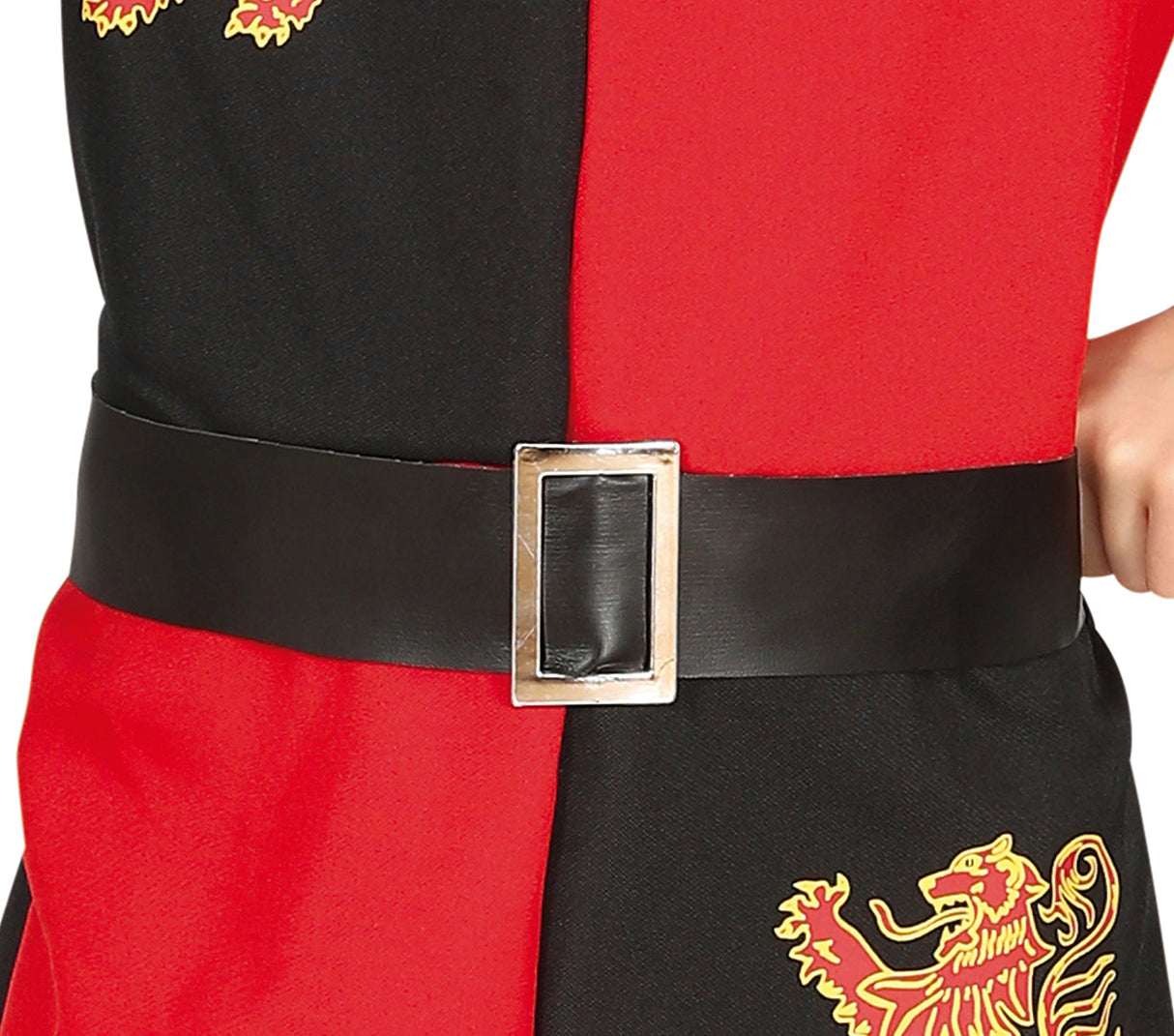 Déguisement chevalier médiéval enfant rouge et noir 7-9 ans