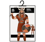 Déguisement viking adulte brun en polyester