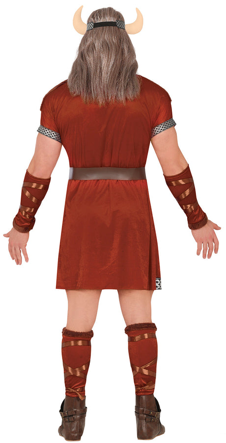 Déguisement viking adulte brun en polyester