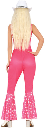 Déguisement cowgirl rose adulte polyester taille M