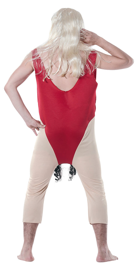 Déguisement sauveteur homme - Rouge et paille - Taille L
