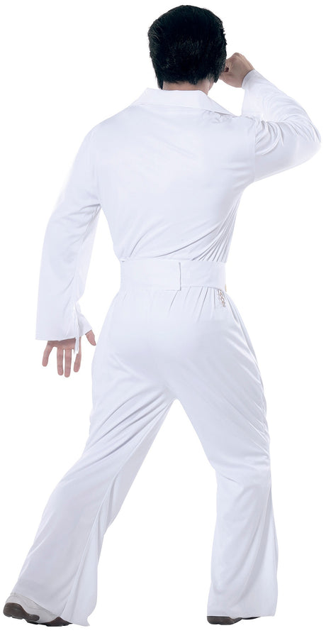 Costume roi du rock adulte - blanc et or - taille M