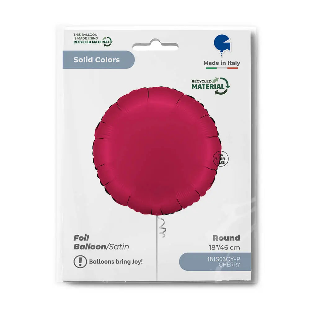 Ballon rond satin - 36 cm - Gonflage Hélium en boutique