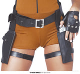 Déguisement Aventurière Femme - Cartouchière, Ceinture et Combinaison