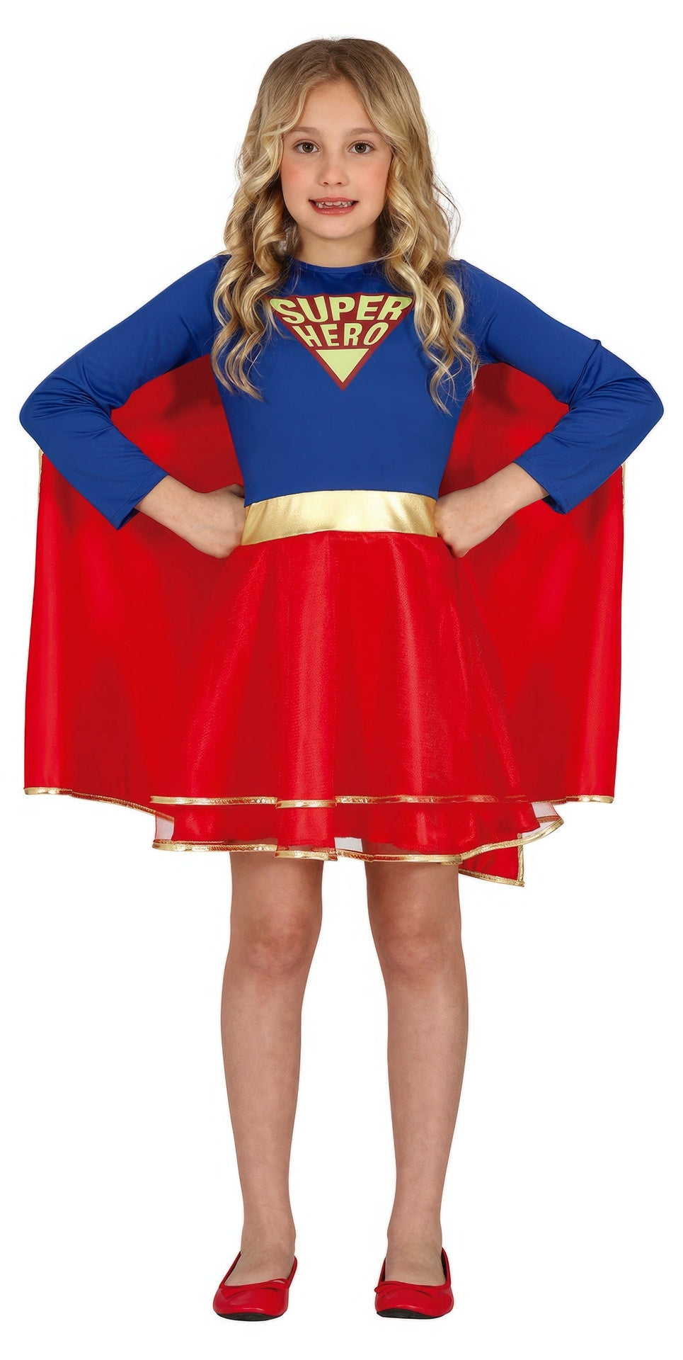 Déguisement Super Héroïne Fille - Cape et Robe
