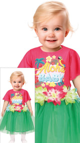 Déguisement Aloha Tropical Bébé Fille - T-Shirt et Tutu