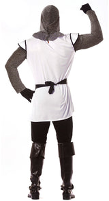 Déguisement Chevalier Médiéval Homme - Capuche, Tunique, Ceinture et Pantalon