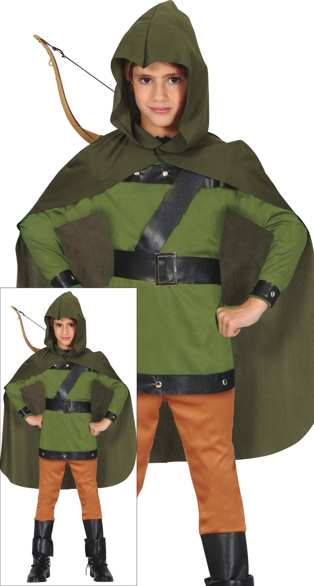 Déguisement Archer Garçon - T-Shirt, Cape et Pantalon