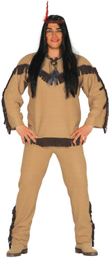 Déguisement Indien Homme - Chemise, Bandeau et Pantalon
