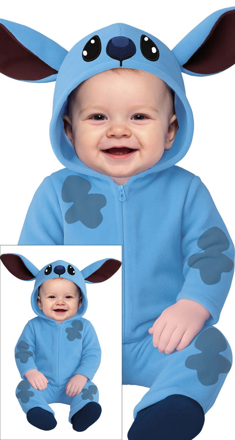 Déguisement Alien Bleu Bébé Unisexe - Capuche et Combinaison