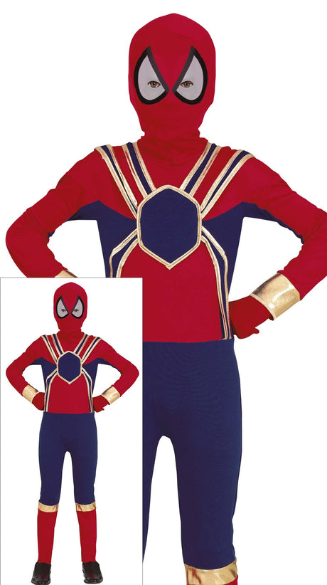 Déguisement Spider Hero Garçon - T-Shirt, Capuche et Pantalo