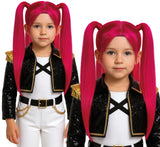 Perruque K-Pop Rose Fille - Perruque
