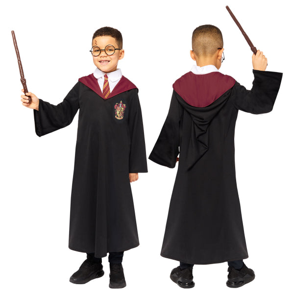 Déguisement Officiel Harry Potter Enfant - Robe Gryffondor, Baguette et Lunettes
