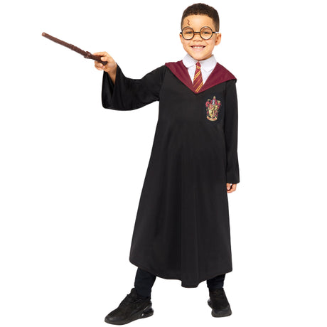 Déguisement Officiel Harry Potter Enfant - Robe Gryffondor, Baguette et Lunettes