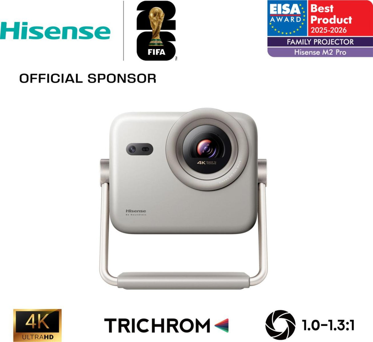 Location Vidéoprojecteur Laser 4K Hisense M2 Pro - Cinéma & Gaming (Jusqu'à 200 pouces)