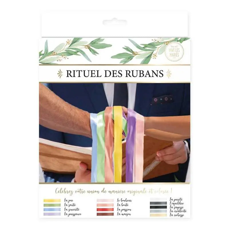 Kit Rituel des Rubans Mariage - Cérémonie Laïque (Handfasting)