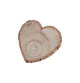Centre de Table - Rondin de Bois Cœur (3 Tailles : 19cm, 23cm, 30cm)