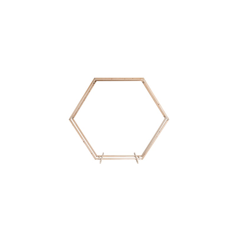 Arche en Bois Hexagonale Double - Décoration Cérémonie Laïque (2 x 2,45 m)