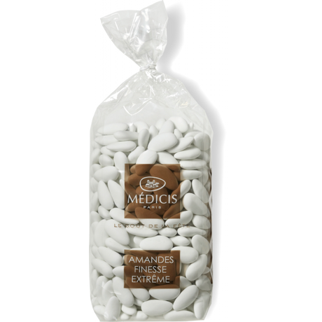 Dragées Amandes Lérida Blanc "Finesse Extrême" Médicis - Boite 1kg